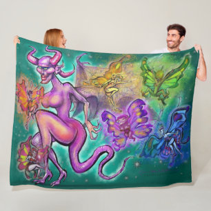 Dark n Light Fae Fleece Blanket