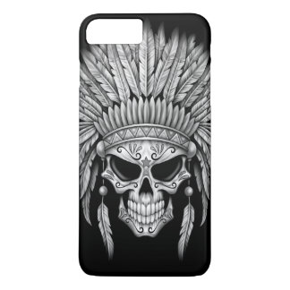 Dark Native Sugar Skull with Headdress iPhone 8 Plus/7 Plus Case