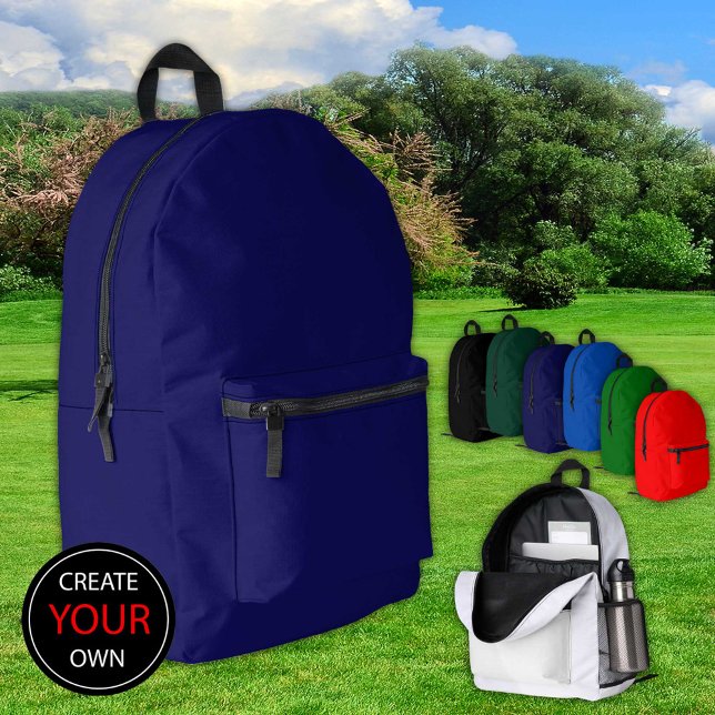 Dark Navy Blue Backpack, Bag / Customise (Creator Uploaded)