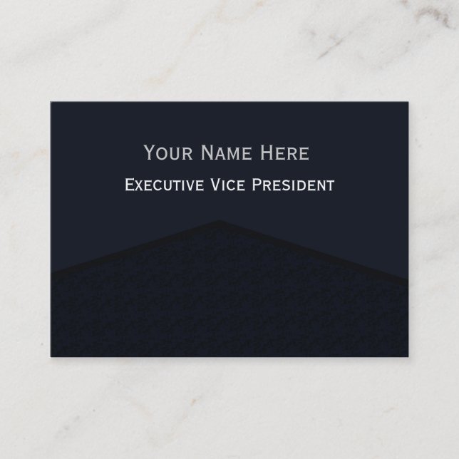 Dark Navy Blue Centre Point Business Card (Front)