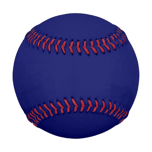 Dark Navy Solid Colour Baseball (Front)