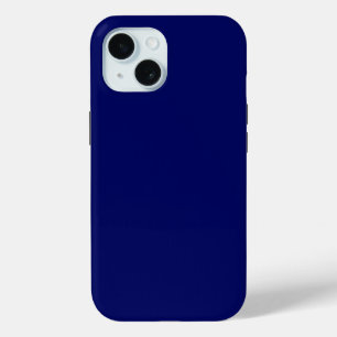 Dark Navy Solid Colour iPhone 15 Case
