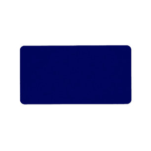 Dark Navy Solid Colour Label