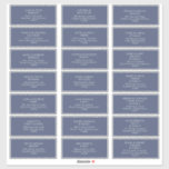 Dark Navy Wedding Guest Address Sticker<br><div class="desc">This Dark Navy wedding guest address sticker is just what you've been looking for to complete your simple rustic moody wedding. It is sure to bring your colourful minimalist vibe together in a beautiful way! Keep it as is, or choose to personalise it with your photos! You can also look...</div>