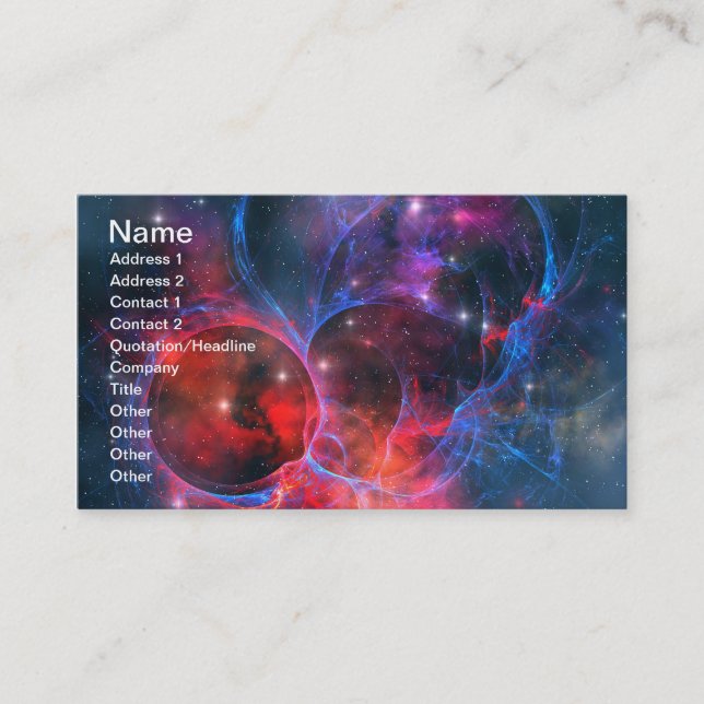 DARK NEBULA BUSINESS CARD (Front)