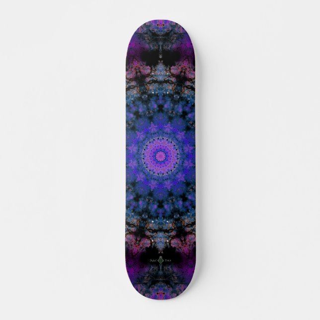 Dark Nebula Mandala Skateboard (Front)