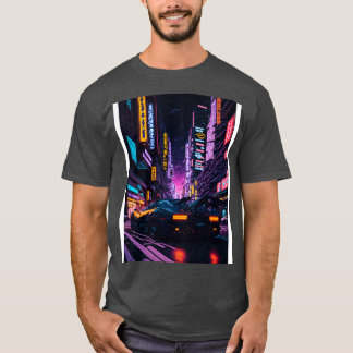 Dark Neon City Sports  2 T-Shirt