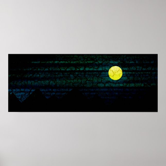 Dark Night Full Moon Poster (Front)