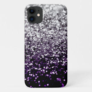 Dark Night Purple Black Silver Glitter #1 #shiny iPhone 11 Case