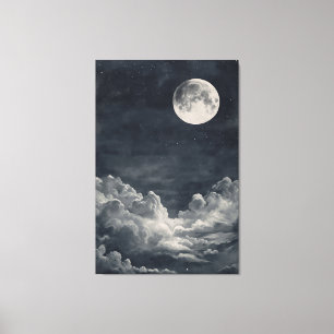 Dark Night Sky Canvas Print
