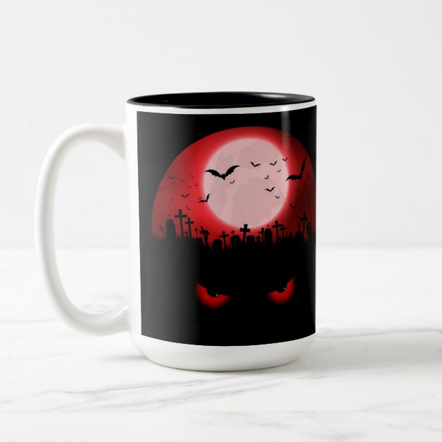 Dark Night Watchers Two-Tone Coffee Mug (Left)