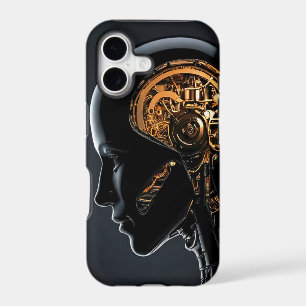 Dark Obsidian Cyberpunk Android Mechanical Gear