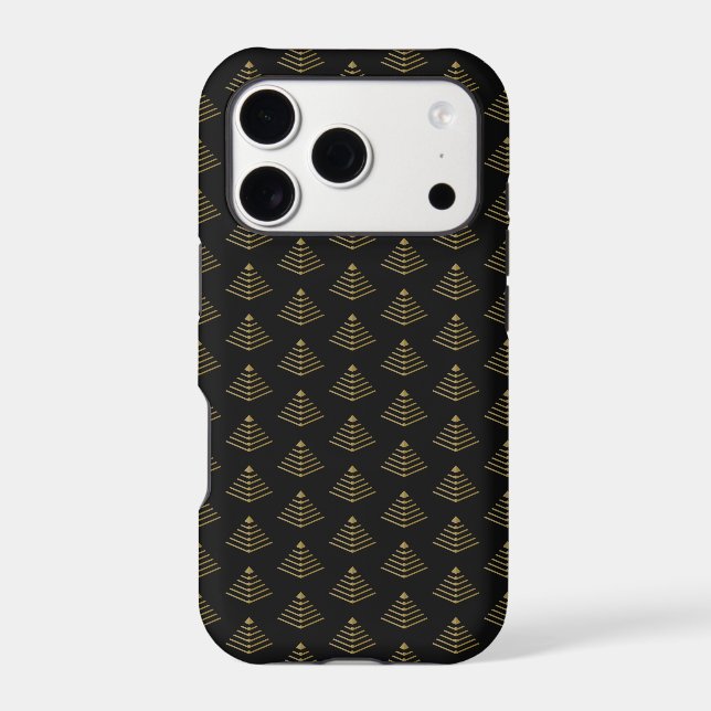 Dark Obsidian Gold Cyber Pyramid Neo Deco Armour (Back)