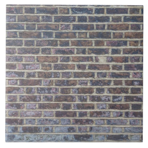 Dark old brick wall texture ceramic tile