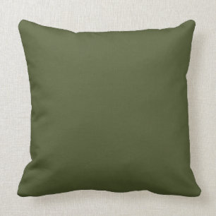 Dark Olive Army Green Modern Colour Only 4 Cushion