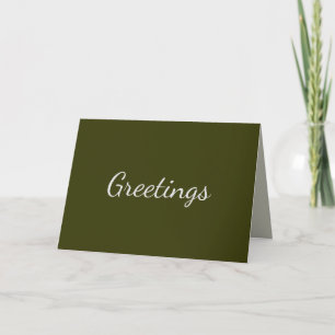 Dark Olive Card