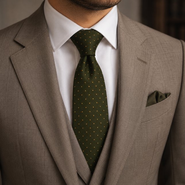 Dark Olive Gold Stealth Wealth Executive Tie (Creator Uploaded)