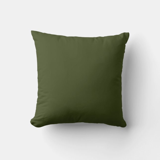 Dark Olive Green Cushion (Front)