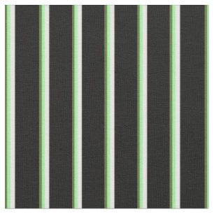 Dark Olive Green, Green, White & Black Coloured Fabric