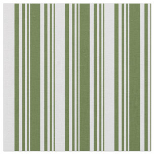 Dark Olive Green & Lavender Striped/Lined Pattern Fabric