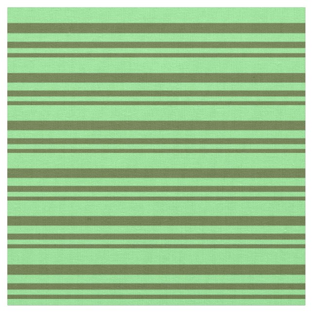Dark Olive Green & Light Green Pattern Fabric (Close Up)