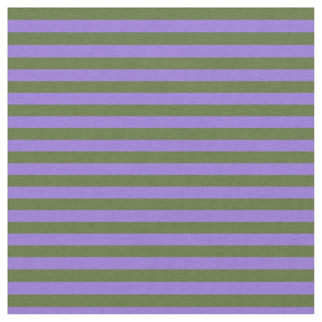 Dark Olive Green & Purple Coloured Pattern Fabric (Close Up)