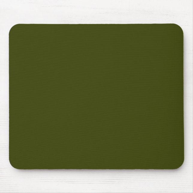Dark olive green (solid colour) mouse pad (Front)
