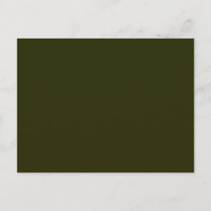 DARK OLIVE GREEN (solid colour) ~ Postcard