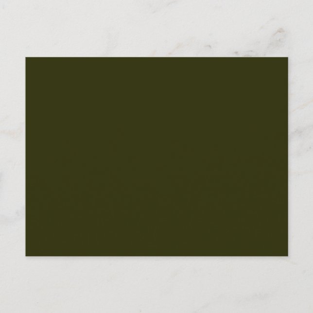 DARK OLIVE GREEN (solid colour) ~ Postcard (Front)
