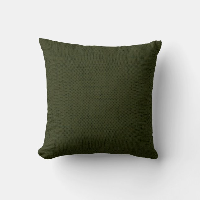 Dark olive textured cushion (Front)