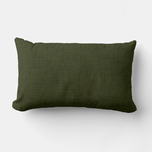 Dark olive textured lumbar cushion (Front)