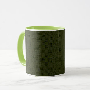 Dark olive textured mug