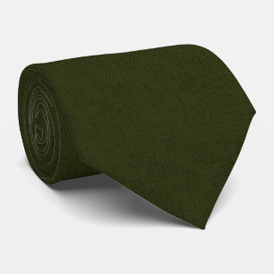 Dark olive textured tie