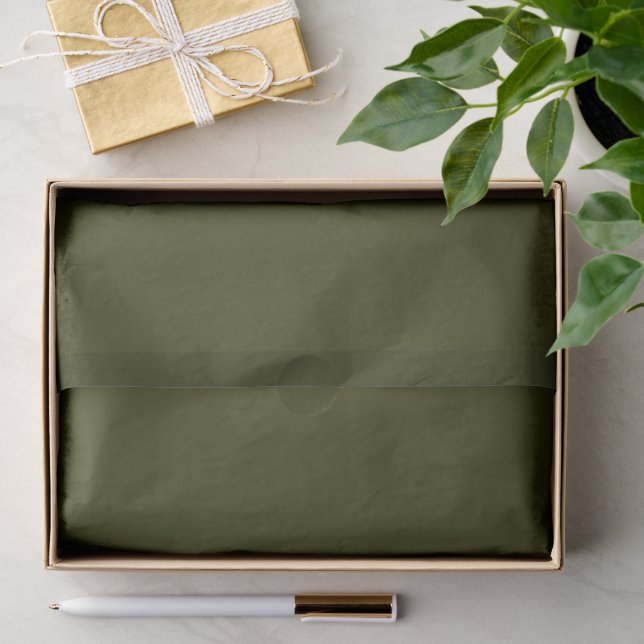 Dark Olive Tissue Paper (Gift)
