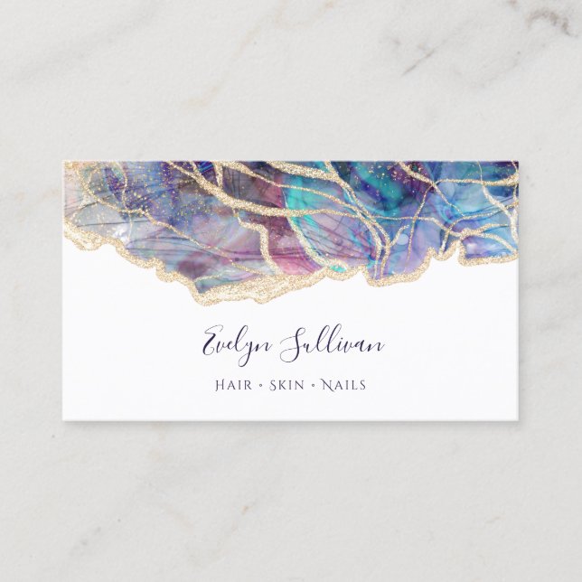 dark opal design business card (Front)