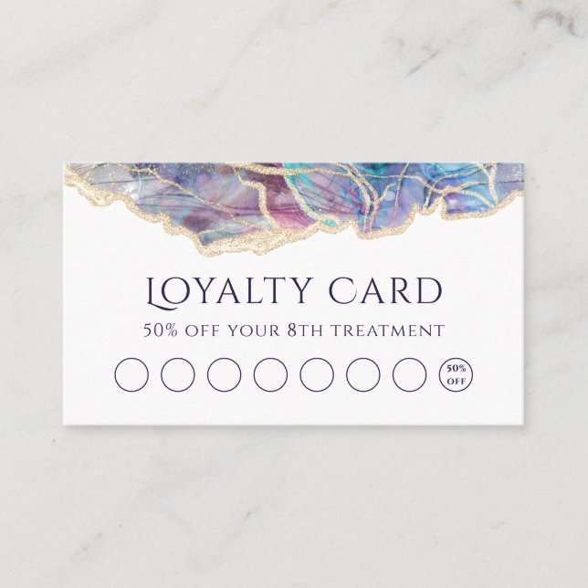 dark opal design loyalty card (Front)