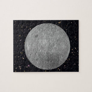 Dark or Far Side of the Moon Starry Sky Jigsaw Puzzle