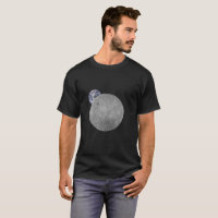 Dark or Far Side of the Moon With Earth
