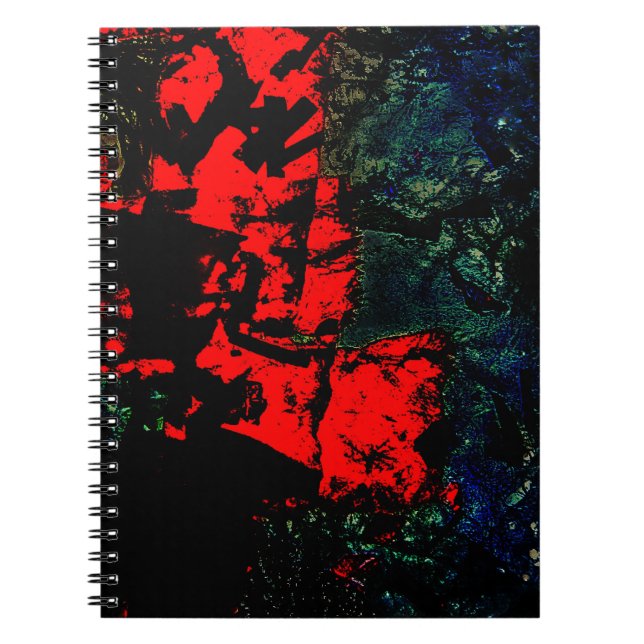Dark orange abstract Spiral Photo Notebook,Bold  Notebook (Front)