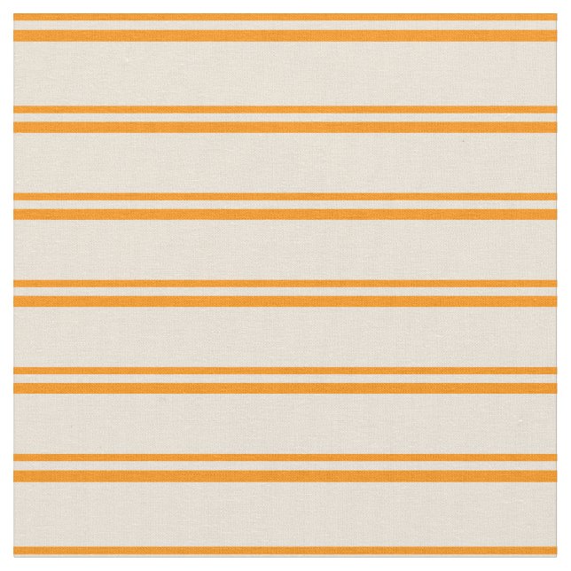 Dark Orange and Bisque Coloured Striped Pattern Fabric (Close Up)