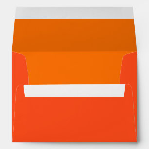 Dark Orange Customisable Invitation Envelope