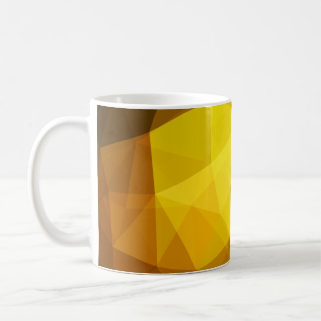 Dark orange polygonal. A completely new colour ill Coffee Mug (Left)