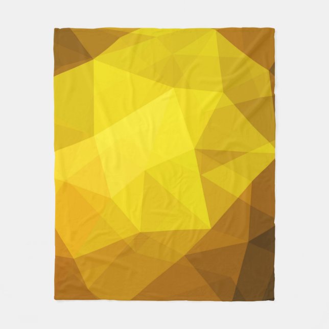Dark orange polygonal. A completely new colour ill Fleece Blanket (Front)