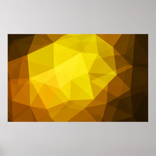 Dark orange polygonal. A completely new colour ill Poster (Front)