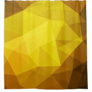 Dark orange polygonal. A completely new colour ill Shower Curtain