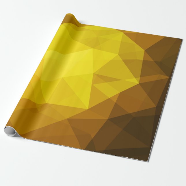 Dark orange polygonal. A completely new colour ill Wrapping Paper (Unrolled)