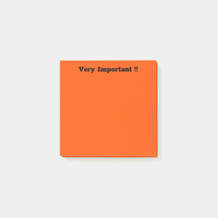 Dark Orange Post-it Notes