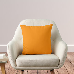 Dark Orange Solid Colour Cushion