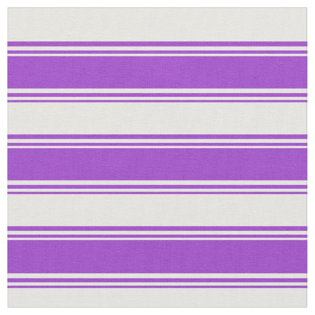 Dark Orchid and White Coloured Lined Pattern Fabric (Close Up)