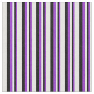 Dark Orchid, Black, and White Coloured Pattern Fabric
